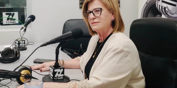 Inmaculada Medina en los estudios de El Espejo Canario