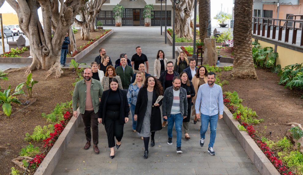 Jennifer Miranda y el grupo municipal socialista de Grabadilla de Abona | Foto: PSOE