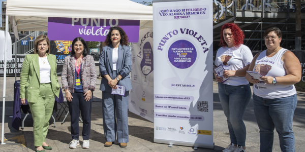 Presentación de los puntos violetas en el Carnaval de Las Palmas de Gran Canaria 2025