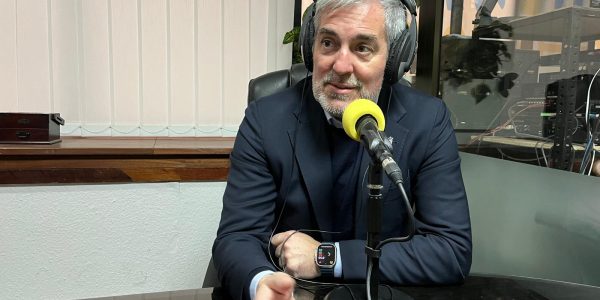 Fernando Clavijo en los estudios de El Espejo Canario