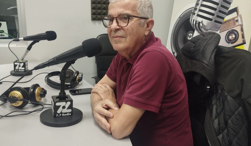 Antonio Ramos Gordillo en los estudios de El Espejo Canario