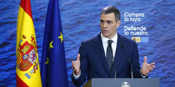 Pedro Sánchez en una comparecencia de prensa | Foto: José Manuel Álvarez - Moncloa