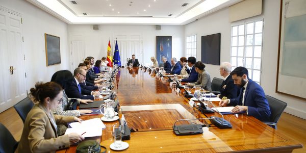 Pedro Sánchez, en la reunión del Consejo de Seguridad Nacional | Foto: José Manuel Álvarez - La Moncloa