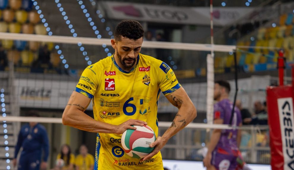 El CV Guaguas Las Palmas confía en el brasileño Walla Souza para superar la eliminatoria | Foto: R. Fanjul - CV Guaguas