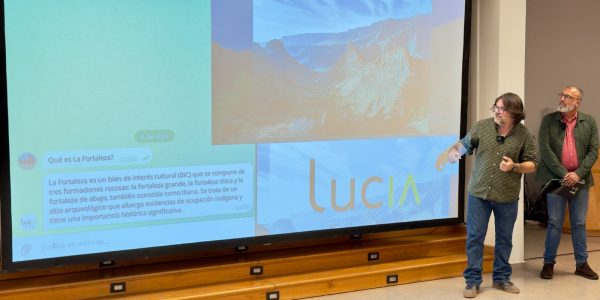 Presentación de LucIA en el Centro La Fortaleza | Foto: Ayuntamiento de Santa Lucía