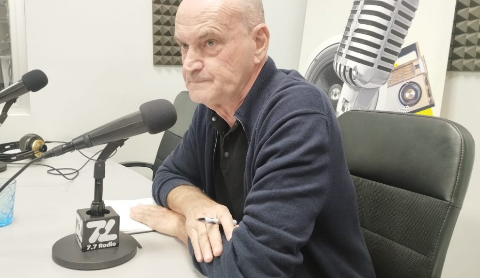 Sergio Millares en los estudios de El Espejo Canario