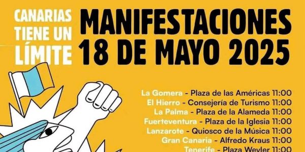 Cartel de las manifestaciones