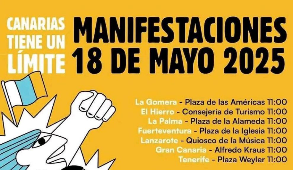 Cartel de las manifestaciones