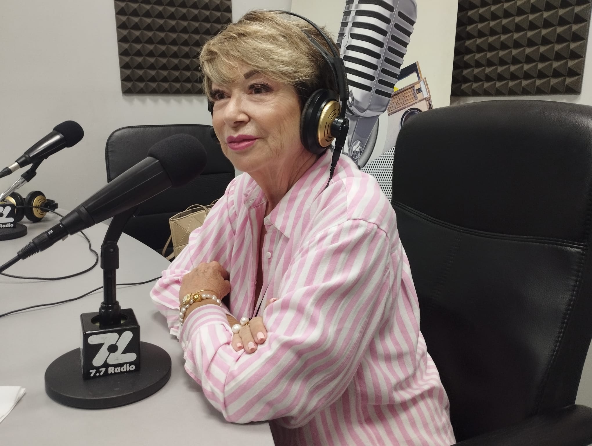 Salud Gil en los estudios de El Espejo Canario Salud Gil en los estudios de El Espejo Canario