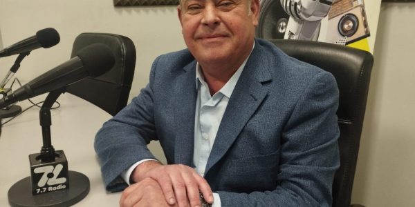 Virgilio Correa en los estudios de El Espejo Canario