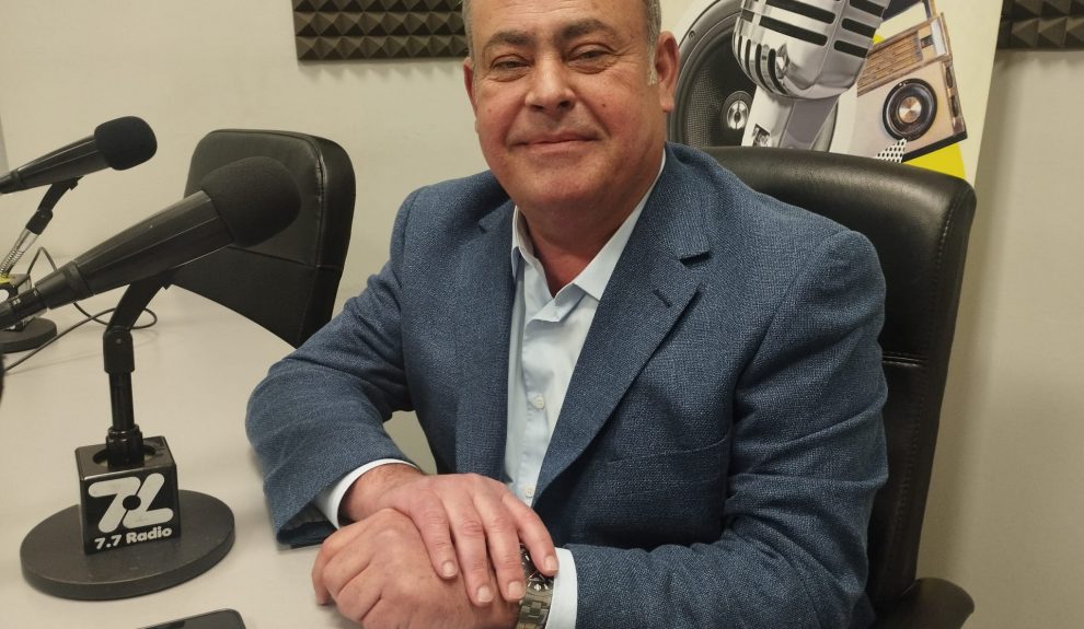 Virgilio Correa en los estudios de El Espejo Canario Virgilio Correa en los estudios de El Espejo Canario