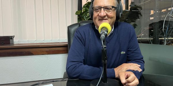 José Carlos Rendón en los estudios de El Espejo Canario