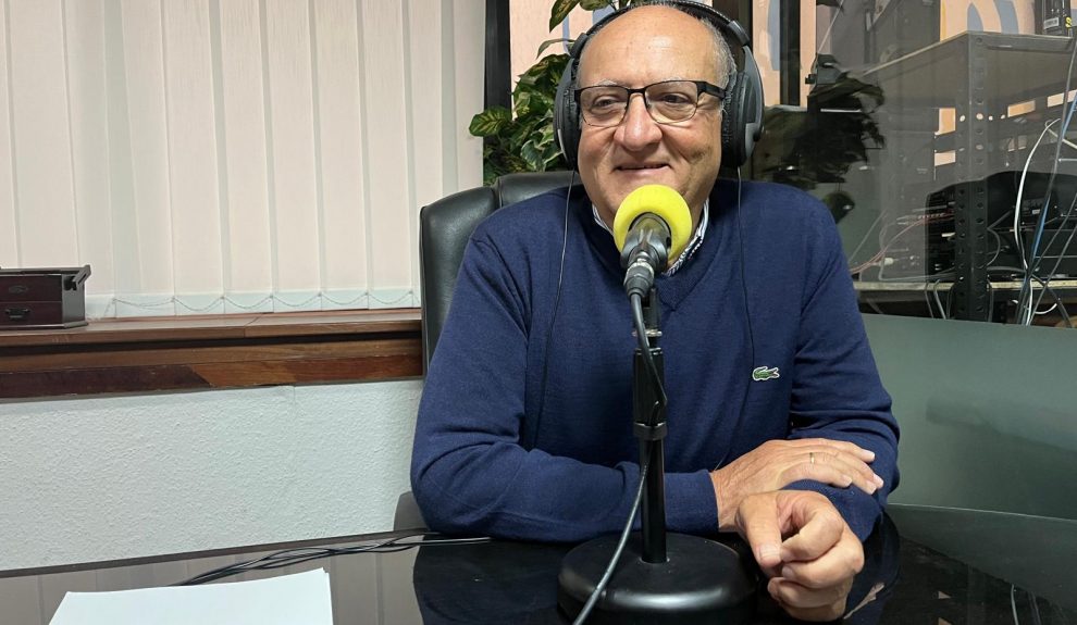 José Carlos Rendón en los estudios de El Espejo Canario