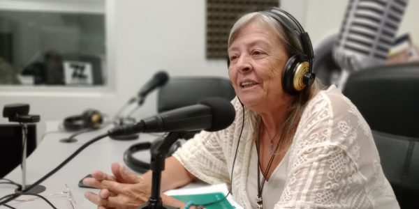 Mercedes Fernández-Couto en los estudios de El Espejo Canario