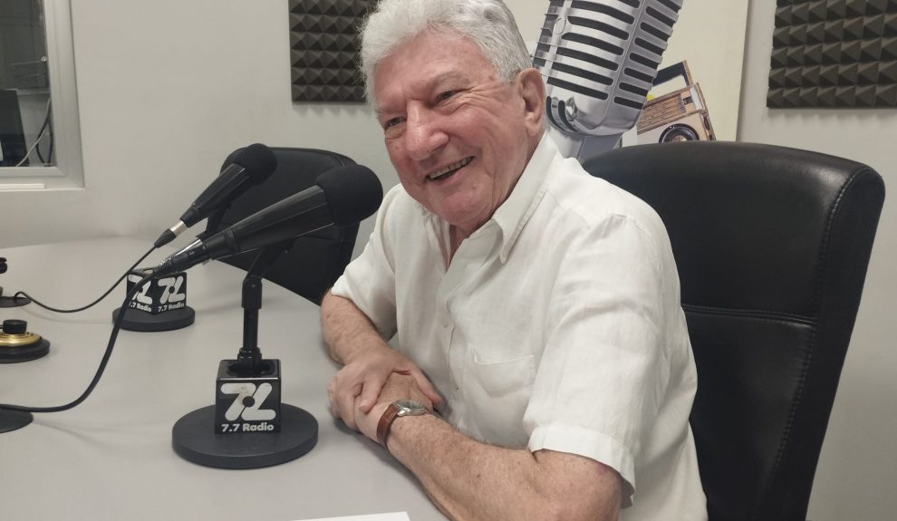 Pedro Quevedo en los estudios de El Espejo Canario