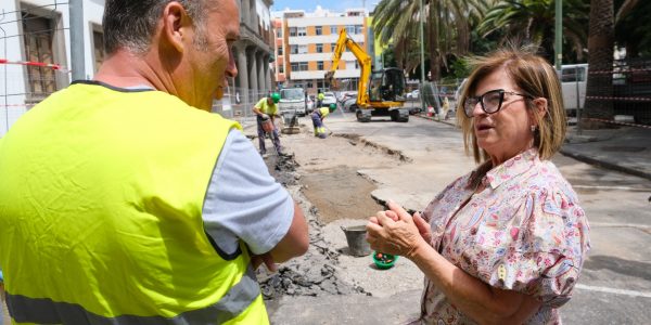 El Ayuntamiento mejora el saneamiento en la plaza de la Feria con la renovación del colector | Foto: Ayuntamiento de Las Palmas de Gran Canaria