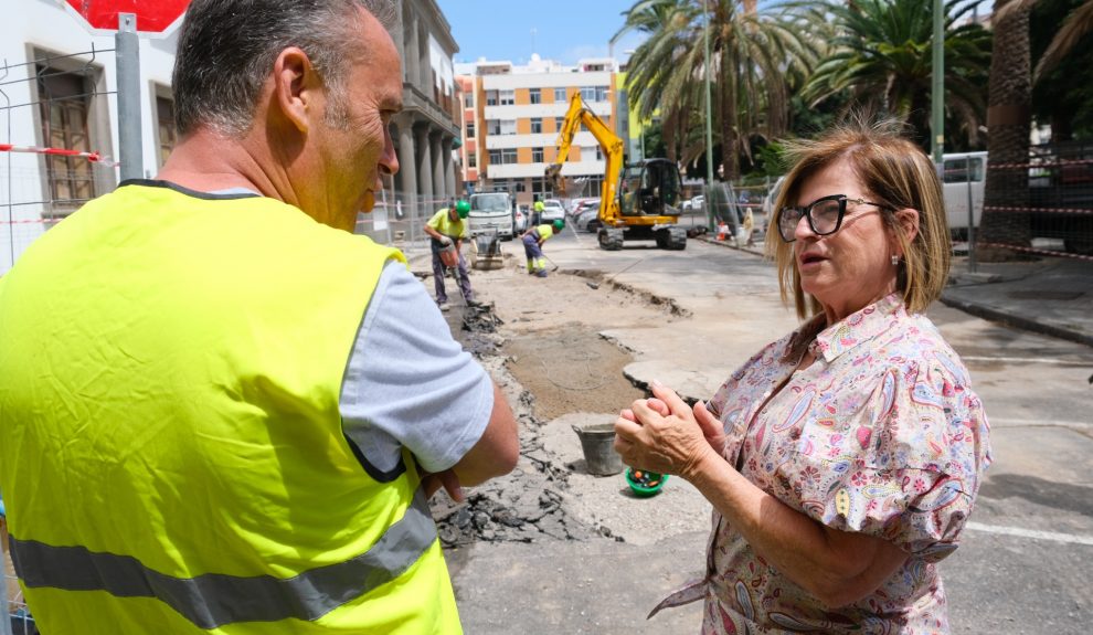 El Ayuntamiento mejora el saneamiento en la plaza de la Feria con la renovación del colector | Foto: Ayuntamiento de Las Palmas de Gran Canaria