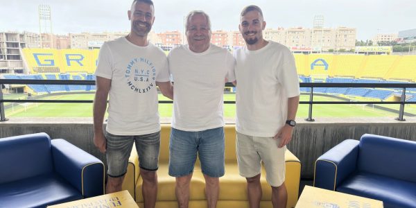 David García, Roque Díaz y Brian Velázquez | Foto: UD Las Palmas