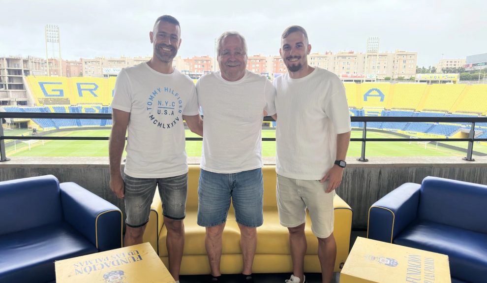 David García, Roque Díaz y Brian Velázquez | Foto: UD Las Palmas