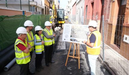 Obras de renovación del saneamiento de La Isleta | Foto: Ayuntamiento de Las Palmas de Gran Canaria