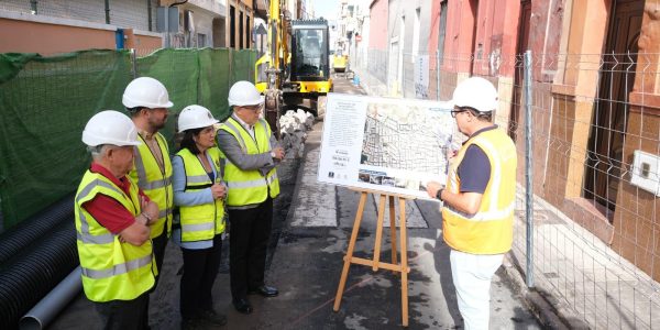 Obras de renovación del saneamiento de La Isleta | Foto: Ayuntamiento de Las Palmas de Gran Canaria