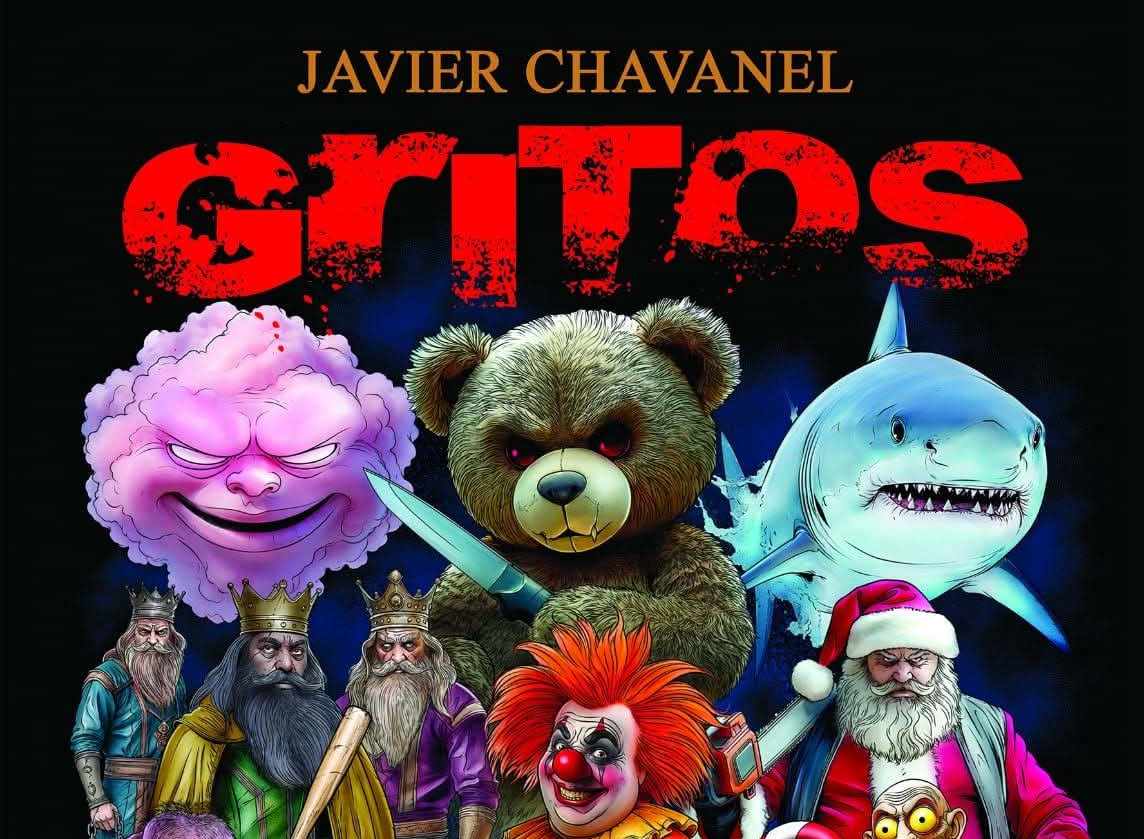 Portada de 'Gritos' de Javier Chavanel Portada de 'Gritos' de Javier Chavanel