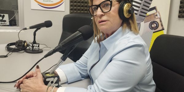 Inma Medina en los estudios de El Espejo Canario
