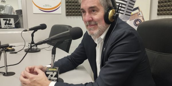 Fernando Clavijo en los estudios de El Espejo Canario