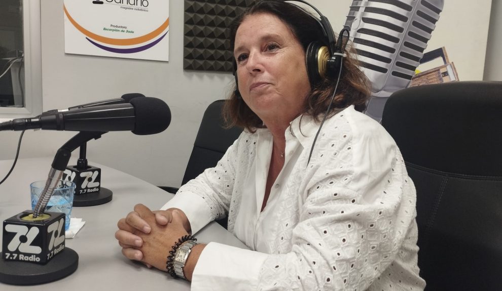 Luisa Ramos en los estudios de El Espejo Canario Luisa Ramos en los estudios de El Espejo Canario