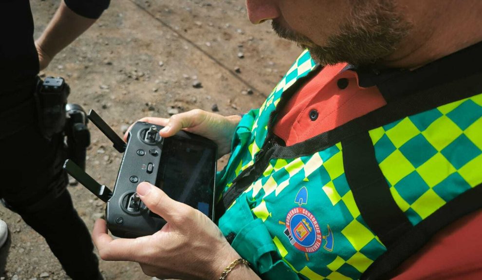 Manejo de drones | Foto: Conosrcio de Bomberos de Tenerife
