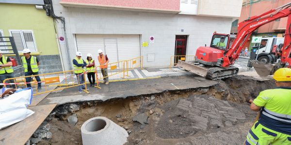 Obras en la calle Cayetana Manrique | Foto: Ayuntamiento de Las Palmas de Gran Canaria