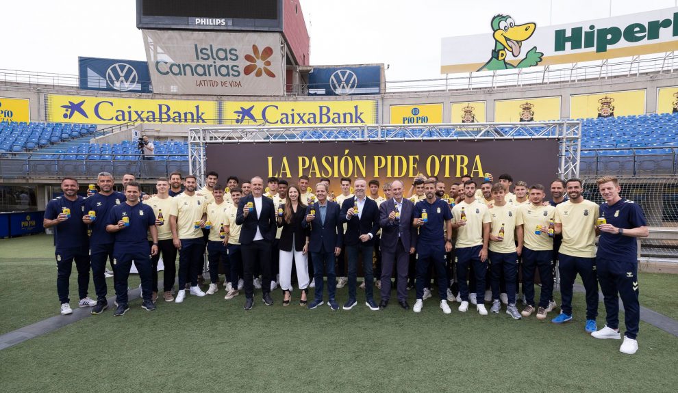 Presentación de la cerveza Pío Pío | Foto: UD Las Palmas Presentación de la cerveza Pío Pío | Foto: UD Las Palmas