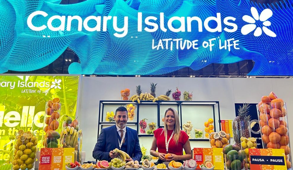 Alejandro Marichal e Ylenia >Vega en la World Travel Market | Foto: Ayuntamiento de SBT