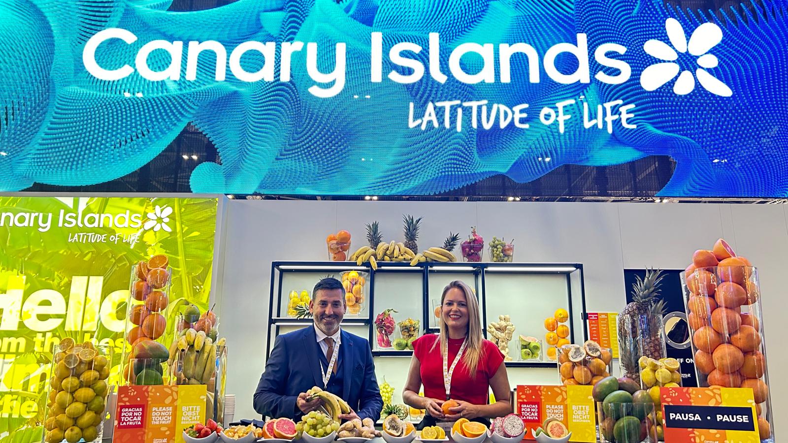 Alejandro Marichal e Ylenia >Vega en la World Travel Market | Foto: Ayuntamiento de SBT