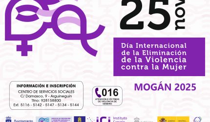 Cartel del 25-N en Mogán