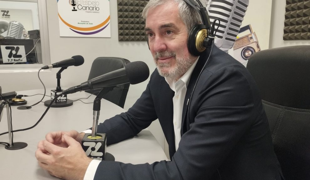 Fernando Clavijo en los estudios de El Espejo Canario