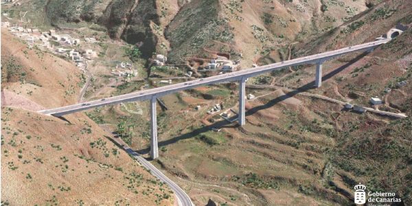 Infografía del viaducto de El Risco | Foto: Gobierno de Canarias