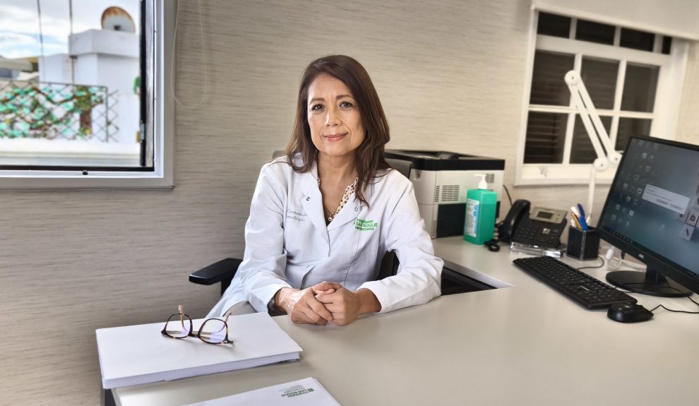 La neumóloga Tatiana Castañeda en su despacho de Hospitales Universitarios San Roque | Foto: HUSR