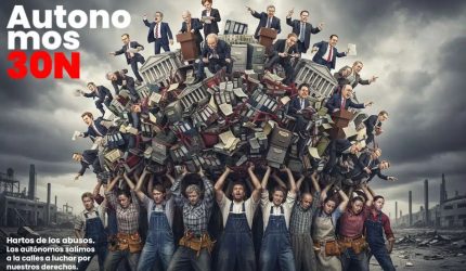 Cartel de la manifestación de autónomos del 30 de noviembre