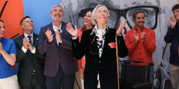 Pepe Dámaso en la inauguración del Centro de las Artes Pepe Dámaso en Fuerteventura