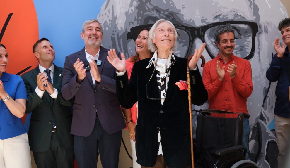 Pepe Dámaso en la inauguración del Centro de las Artes Pepe Dámaso en Fuerteventura