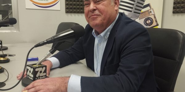 Virgilio Correa en los estudios de El Espejo Canario