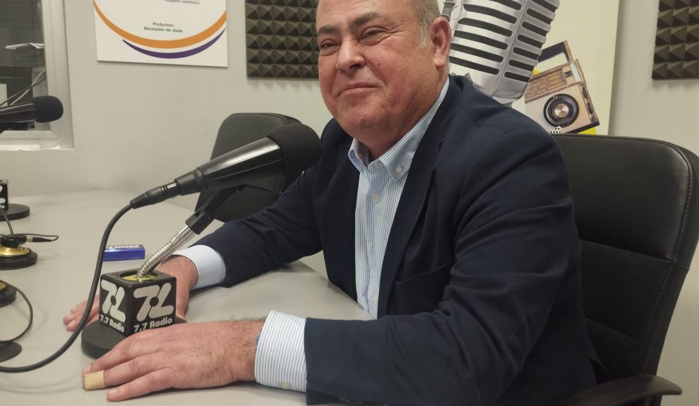 Virgilio Correa en los estudios de El Espejo Canario