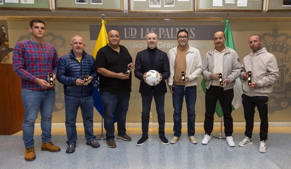 Los asistentes fueron recibidos por el presidente de la UD Las Palmas, Miguel Ángel Ramírez | Foto: UD Las Palmas