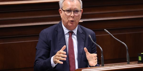 Chano Franquis en una intervención parlamentaria | Foto: Parlamento de Canarias