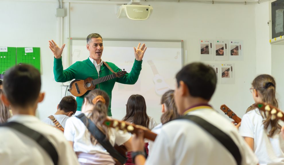Germán López al frente de una de sus formaciones | Foto: Gobierno de Canarias