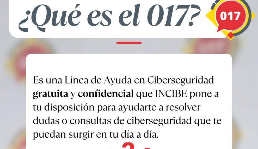 Las consultas al servicio 017 de Incibe crecieron durante 2025