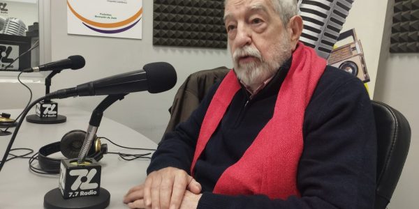 Marcos Gómez Sancho en los estudios de El Espejo Canario
