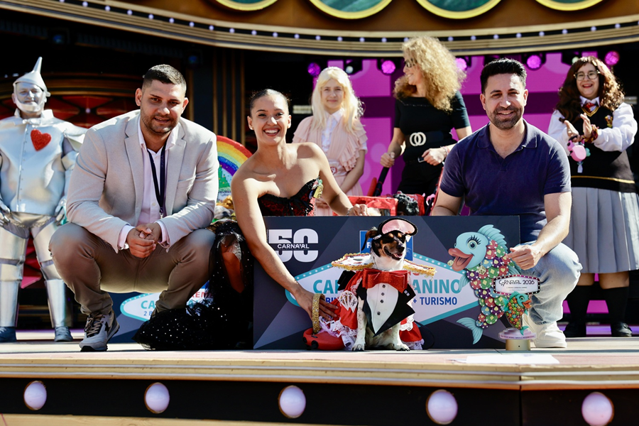 Arepa, primer premio en el CArnaval canino de Las Palmas de Gran Canaria 2026 | Foto: SPLPGC