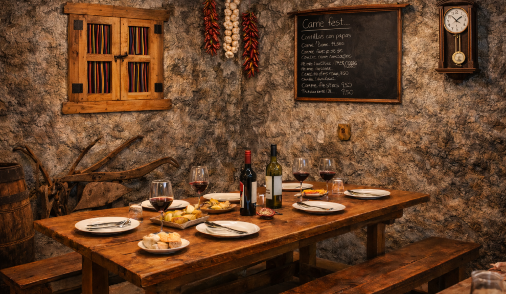 Recreación de una guachinche canario | IA